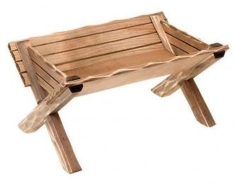Wooden Cradle<br>Dolfi Wood Figure